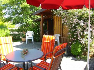 Gartenhaus und Gartenterrasse - Bild 16: Ferienwohnung nördlicher Bodensee Wohnung (2) 75 qm