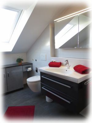 Wohnung (2) Badezimmer - Bild 13: Ferienwohnung nördlicher Bodensee Wohnung (2) 75 qm