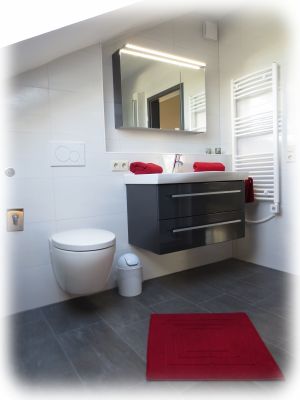 Wohnung (2) Badezimmer - Bild 14: Ferienwohnung nördlicher Bodensee Wohnung (2) 75 qm