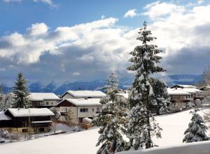 Aktuell (Dezember)mit viel Schnee - Bild 8: Ferienwohnung im Allgäu mit Bergsicht zwischen Bodensee und Neuschwanstein